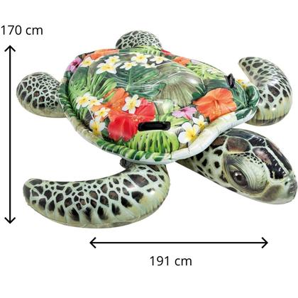 Imagem de Bóia Inflável Tartaruga Grande Gigante com Alças  Intex 57555NP