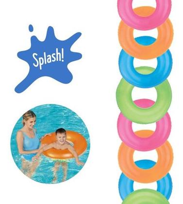 Imagem de Boia Neon 85 Cm Redonda Inflável Piscina Praia