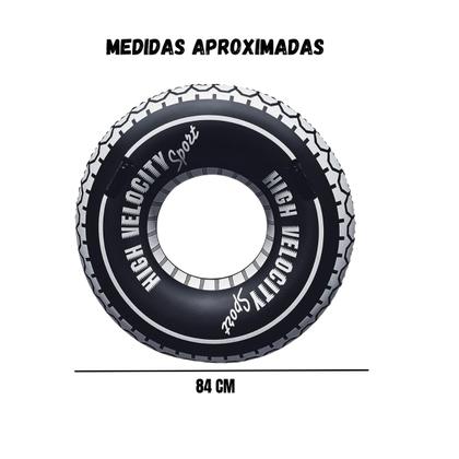 Imagem de Boia Pneu 84cm inflavel criança adulto Pool Party Diversão Piscina Praia cicular com alças