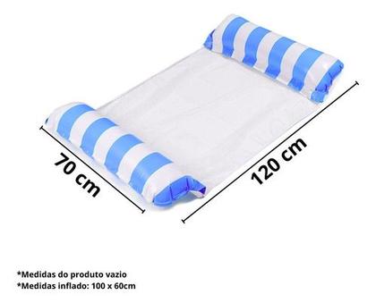 Imagem de Boia Reclinavel Cama Flutuante Inflável Grande Resistente