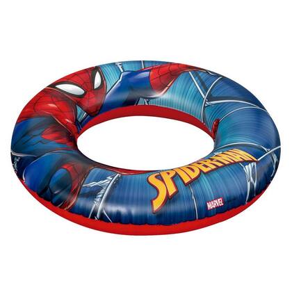 Imagem de Boia Redonda Homem Aranha MOR PVC Resistente 48cm Vermelha Infantil