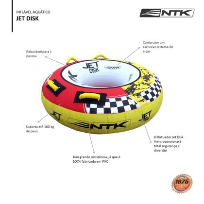 Imagem de Boia Tubo Reboquecável Inflável Ntk Jet Disk Lancha Jetski