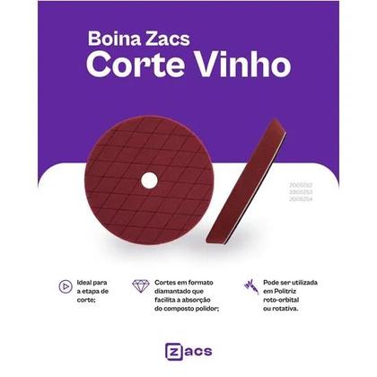 Imagem de Boina 5" Espuma Vinho Etapa de Corte  - Zacs