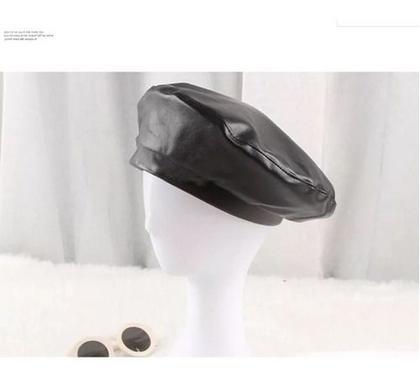 Imagem de Boina  Feminina Francesa   Pu Moda Luxo Outorno-inverno