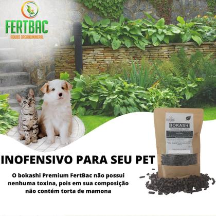 Imagem de Bokashi fertilizante adubo organico farelado Orquideas Hortaliças Flores 