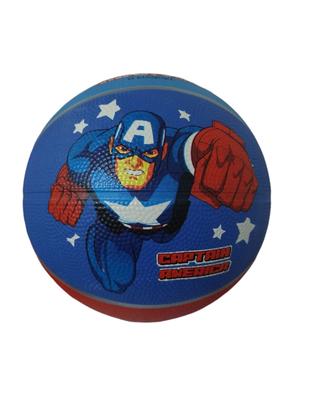 Imagem de Bola basquete marvel capitao america azul/vermelho tam 3