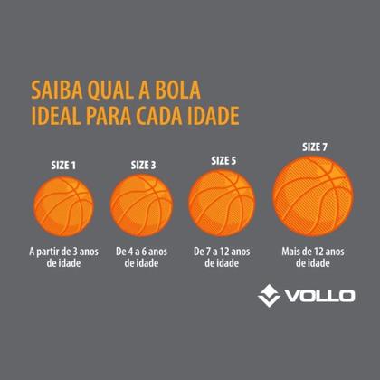 Imagem de Bola Basquete Vollo BB500 Tamanho 5 Borracha