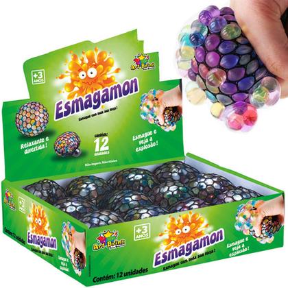 Imagem de Bola Bolinha Gel Brinquedo Infantil Anti-stress Esmagamon