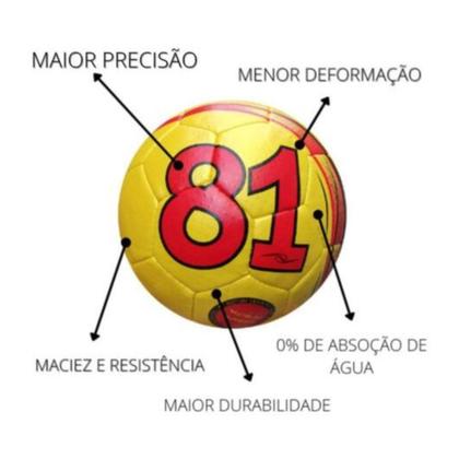 Imagem de Bola Campo Dalponte 81 Star Microfibra Costurada A Mão Kit 3
