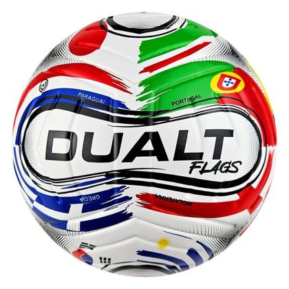 Imagem de Bola Campo Dualt Flags Original Resistente Adulto Cor:BrancoTamanho:ÚnicoGênero:Únissex