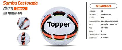 Imagem de Bola Campo Topper Samba Costurada