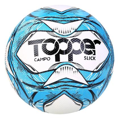 Imagem de Bola Campo Topper Slick Azul + Bomba de Ar