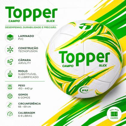 Imagem de Bola Campo Topper Slick Original Tecnologia Tech fusion
