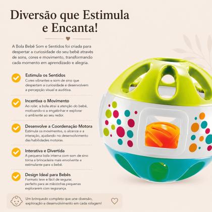Imagem de Bola Chocalho Auby para Bebê com Sons e Estímulos Sensoriais