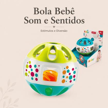 Imagem de Bola Chocalho Auby para Bebê com Sons e Estímulos Sensoriais