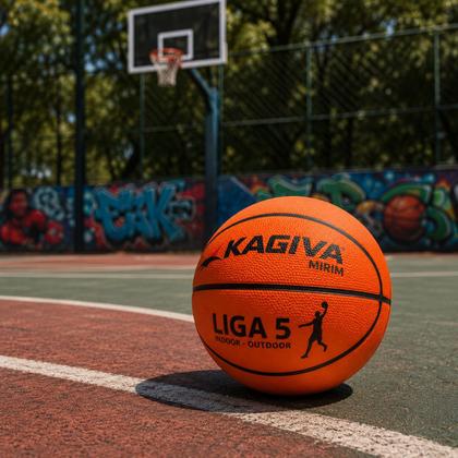 Imagem de Bola de Basquete Kagiva Mirim Liga 5 Indoor e Outdoor