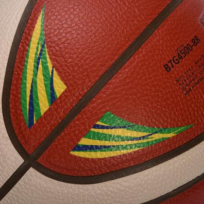 Imagem de Bola de Basquete Molten BG4500 CBB Oficial T7 Basketball FIBA Approved