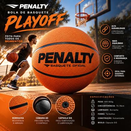 Imagem de Bola de Basquete Penalty Playoff + 1 Bomba de ar