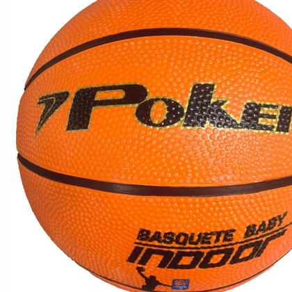 Imagem de Bola de Basquete Poker Indoor Baby N.3 Unissex Laranja