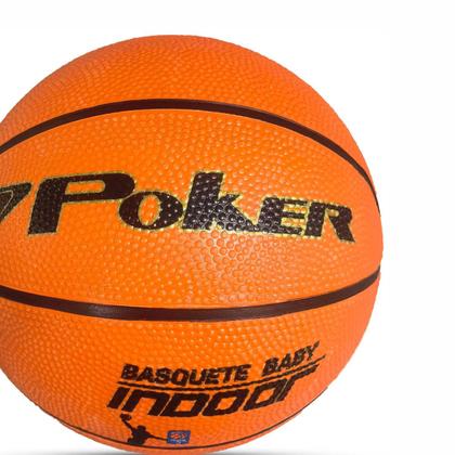 Imagem de Bola de Basquete Poker Indoor Baby N.3 Unissex Laranja