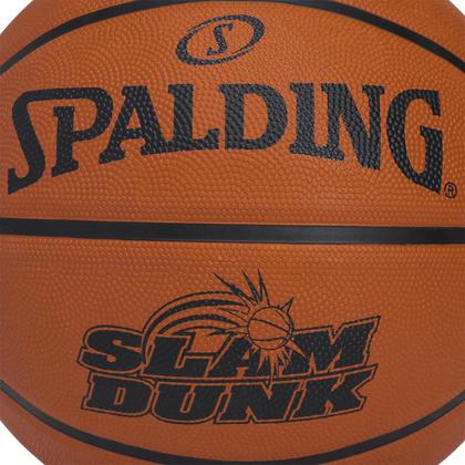 Imagem de Bola de Basquete Spalding Slam Dunk Tam 7 Borracha Laranja