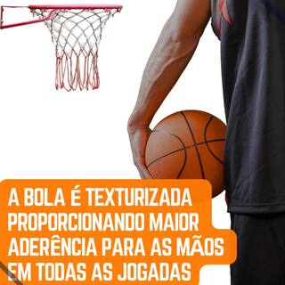 Bola Basquete Tamanho 7 - Com Bomba E Rede | Borracha Premium | Graffiti Street