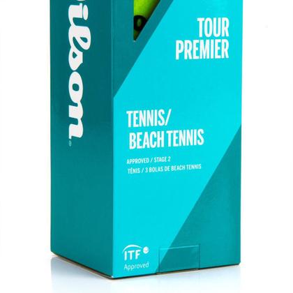 Imagem de Bola De Beach Tennis Wilson Tour Premier com 6 Tubos