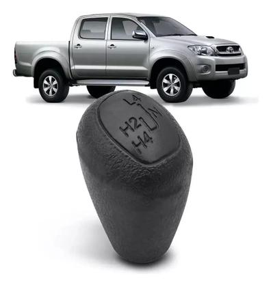 Imagem de Bola de Câmbio Manopla Toyota Hilux 2005 A 2013 Reduzida Preta