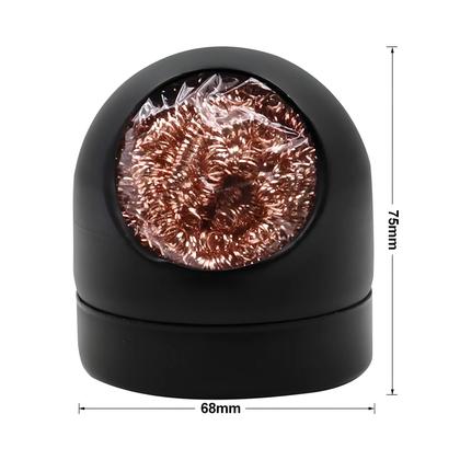 Imagem de Bola De Cobre Para Limpeza De Pontas De Ferro De Solda, Filtro De Malha Para Desoldagem, Caixa De