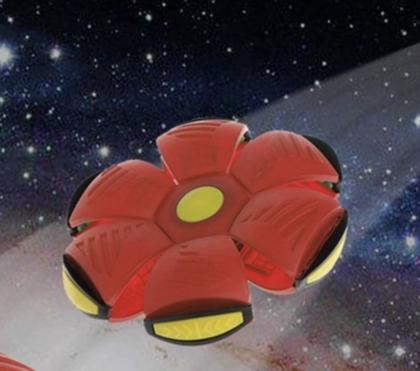 Imagem de Bola de disco Flying UFO Flat Throw com luz LED Toy Kid