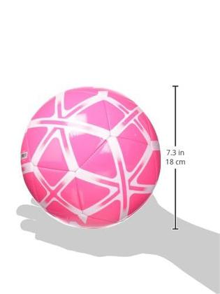 Imagem de Bola de futebol adidas Starlancer Club unissex solar rosa/branca