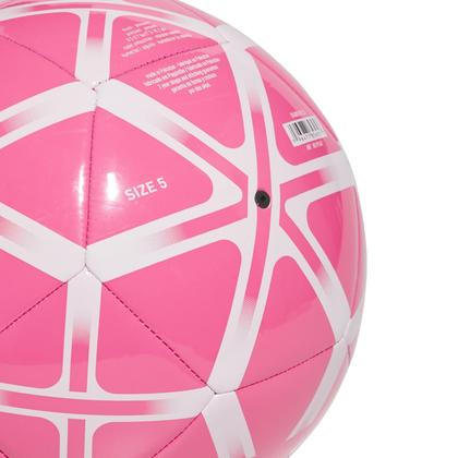 Imagem de Bola de futebol adidas Starlancer Club unissex solar rosa/branca