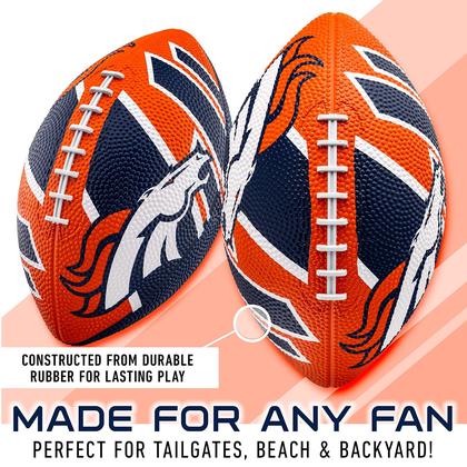Imagem de Bola de Futebol Americano Franklin Sports NFL Denver Broncos - Borracha - 8,5"