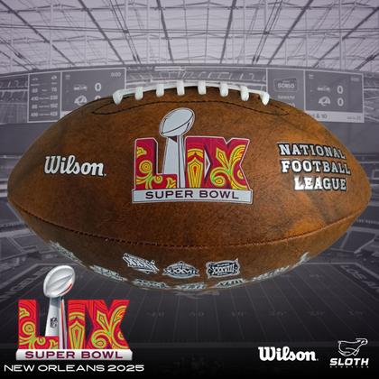 Imagem de Bola de Futebol Americano Wilson Nfl Superbowl Lix Throwback