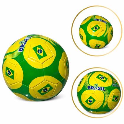 Imagem de Bola de Futebol Brasil Seleção Verde e Amarela Oficial