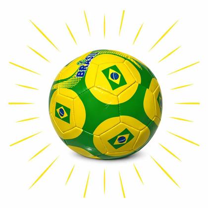Imagem de Bola de Futebol Brasil Seleção Verde e Amarela Oficial