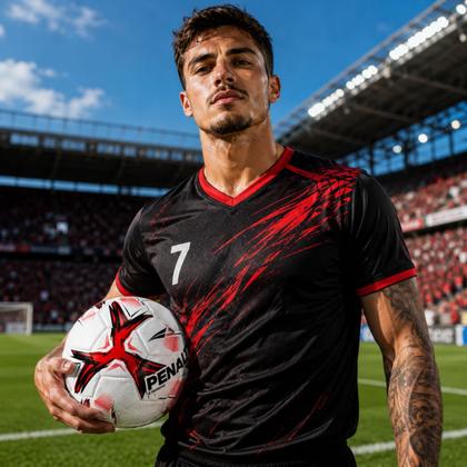 Imagem de Bola de Futebol Campo Costurada Penalty Player