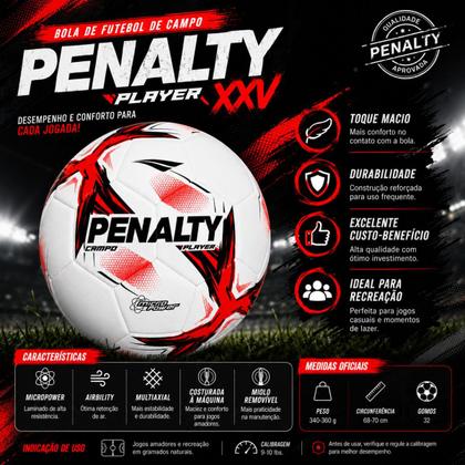 Imagem de Bola de Futebol Campo Costurada Penalty Player
