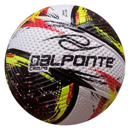 Imagem de Bola de Futebol de Campo 81 Liga Oficial em Pu Preto e Vermelho Dalponte