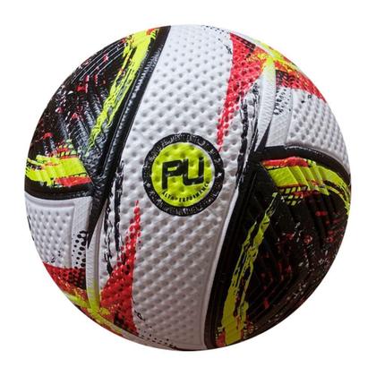 Imagem de Bola de Futebol de Campo 81 Liga Oficial em Pu Preto e Vermelho Dalponte