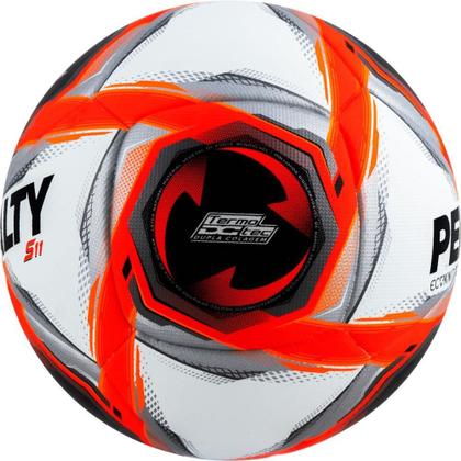Imagem de Bola de Futebol de Campo S11 Ecoknit XXV Branco, Preto e Laranja