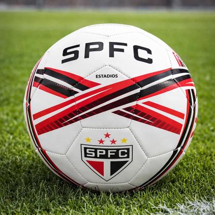 Imagem de Bola De Futebol FC São Paulo Design Tricolor De Campo
