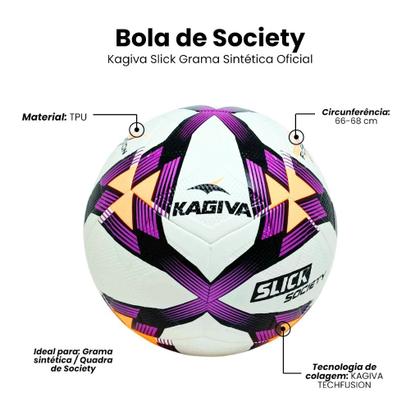 Imagem de Bola de Futebol Kagiva Slick Society