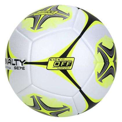 Imagem de Bola de Futebol Society Penalty Se7e Pro - Branco e Amarelo