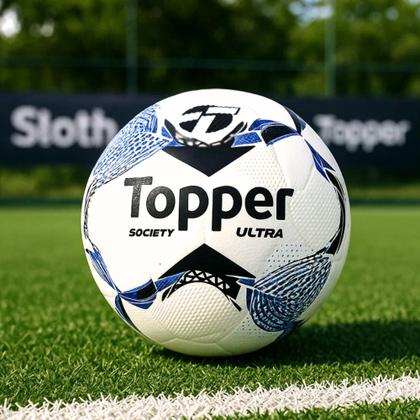 Imagem de Bola de Futebol Society Topper Ultra Colagem Dupla Oficial