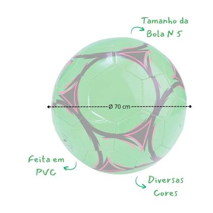 Imagem de Bola De Futebol Spin, CKS Toys, Diversas Cores Para Escolher, Costurada Número 5