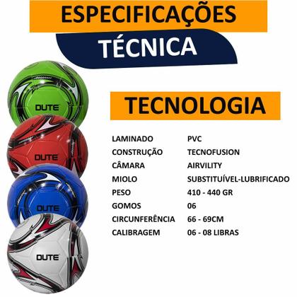 Imagem de Bola de Futebol Tamanho Oficial Número 5 Costurada material sintético Azul