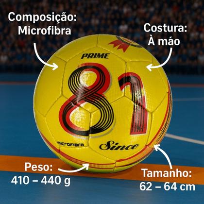 Imagem de Bola De Futsal Dalponte 81 Prime Costurada a Mão