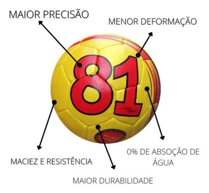 Imagem de Bola De Futsal Dalponte 81 Star Quadra Salão 32 Gomos Microfibra Costurada a Mão