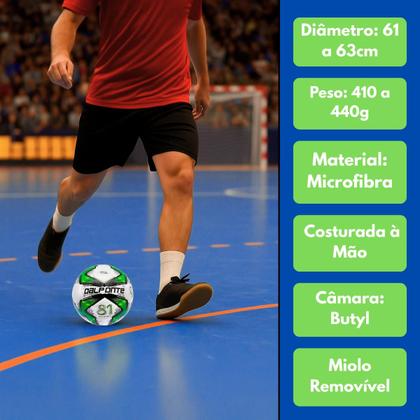 Imagem de Bola De Futsal Dalponte Nitro Microfibra Costurada À Mão